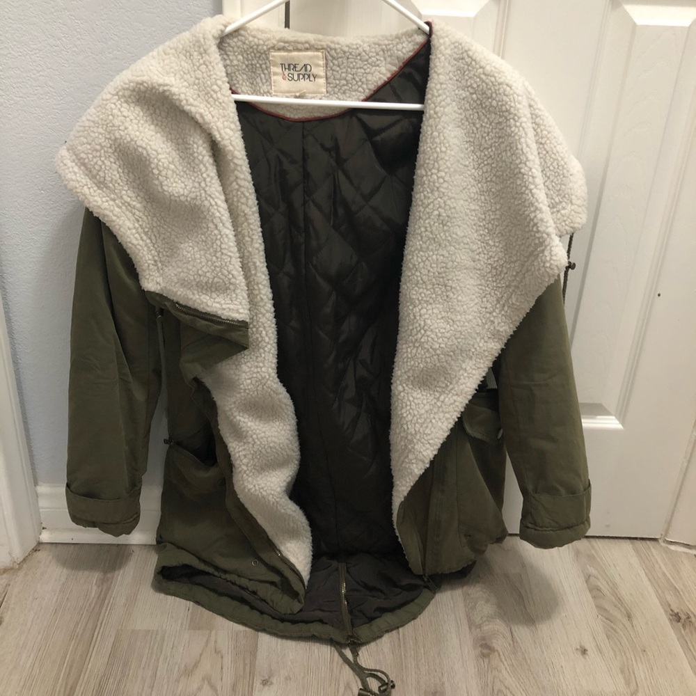 Oversized Green Coat